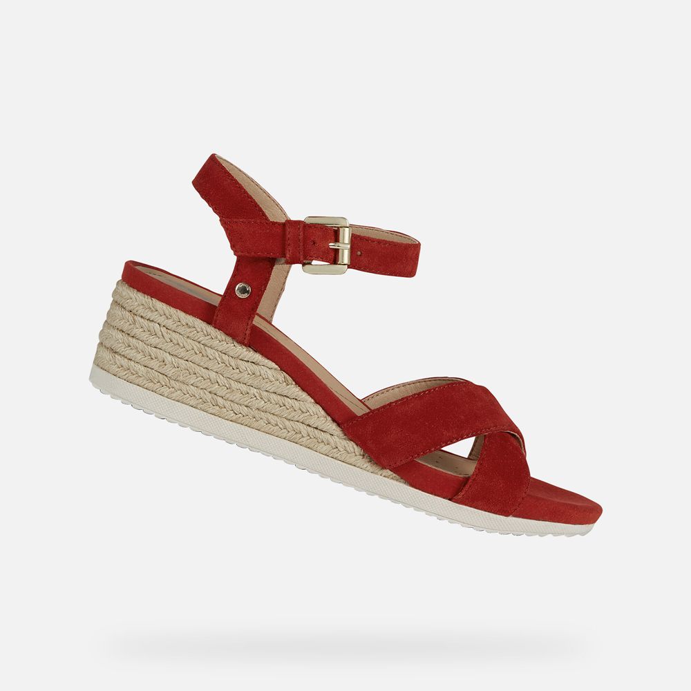 Sandales Geox Ischia - Rouge - Femme 845706-HBW